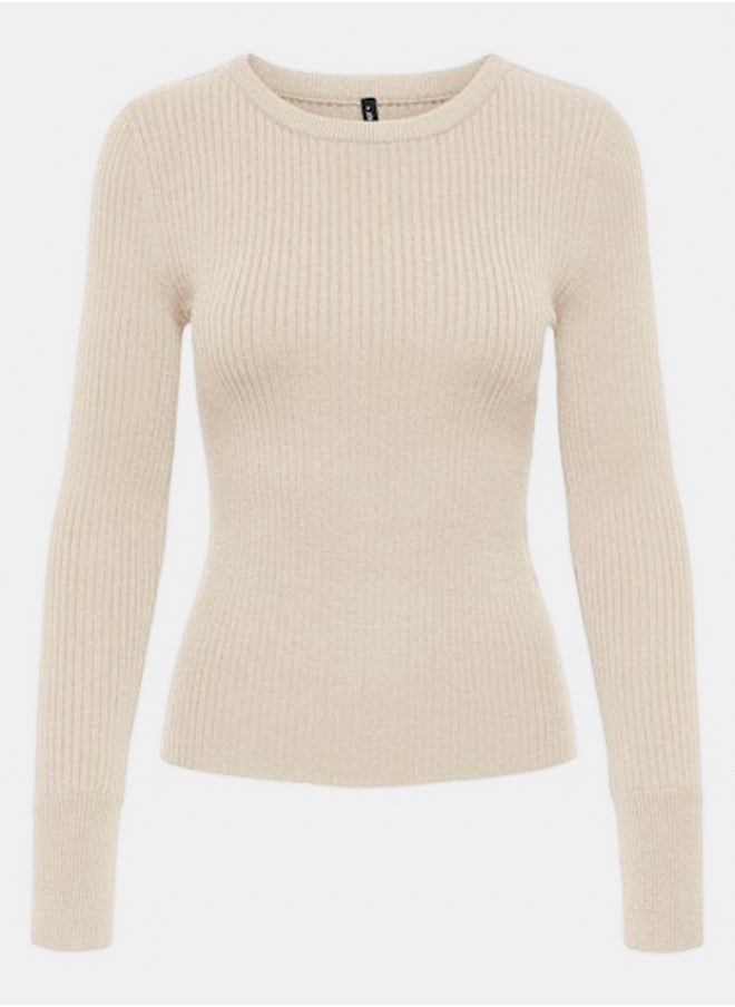 ONLY Onlibi Ls Rib O-Neck Cc Knt  - Image 1