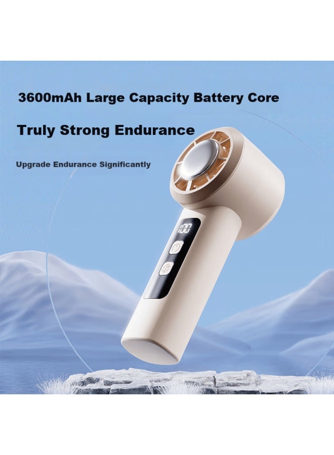 Kumeng Handheld Mini Fan, Cooling Air Conditioner, Portable Quiet Fan, High-speed Powerful Usb Rechargeable Fan, Long-lasting Battery Life For Students