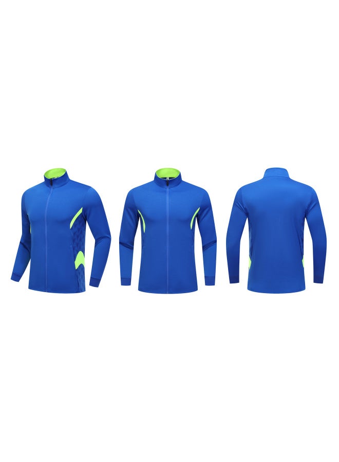 Autumn And Winter Fitness Running Windbreaker Jacket Outdoor Fleece Sportswear Trade Stand-up Collar Sports Jacket Customization