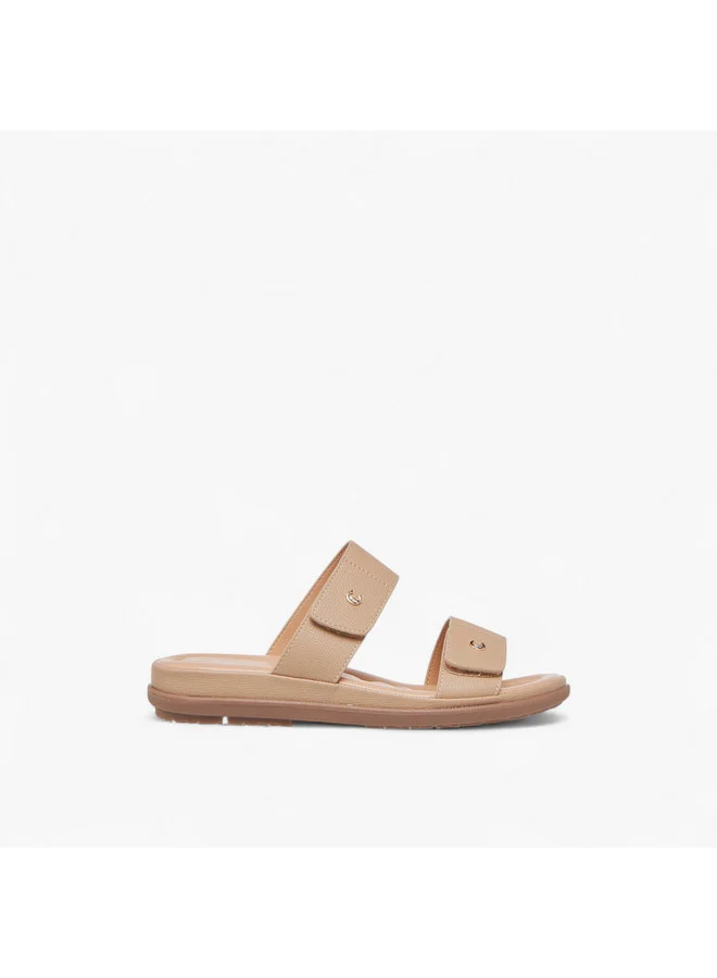 Le Confort Women Textured Slip-On Comfort Sandals