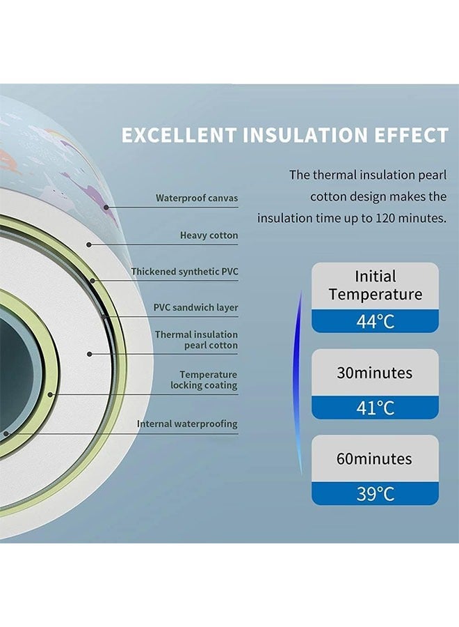 Portable Foldable Bathtub for Adults Japanese Immersion Bathtub with Hot Foam Independent Bathtub Folding Spa with Free Pillow (Blue) - Image 4