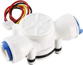 uxcell uxcell 3/8in Quick Connect Hall Effect Liquid Water Flow Sensor Switch Flowmeter Counter Meter DC5V 0.3-10L/min YF-S301  - Image 1