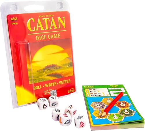 Catan لعبة النرد كاتان - متعة محمولة للمغامرات أثناء التنقل! لعبة استراتيجية، لعبة عائلية للأطفال والبالغين، للأعمار 7 سنوات فما فوق، 1-4 لاعبين، وقت اللعب 15-30 دقيقة، من إنتاج استوديو كاتان - Image 2