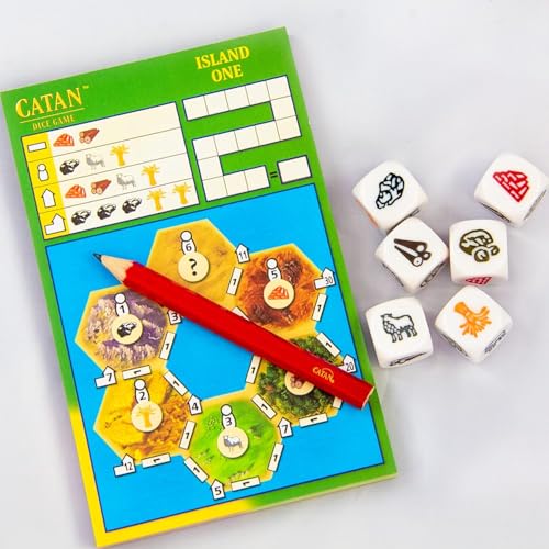 Catan لعبة النرد كاتان - متعة محمولة للمغامرات أثناء التنقل! لعبة استراتيجية، لعبة عائلية للأطفال والبالغين، للأعمار 7 سنوات فما فوق، 1-4 لاعبين، وقت اللعب 15-30 دقيقة، من إنتاج استوديو كاتان - Image 3