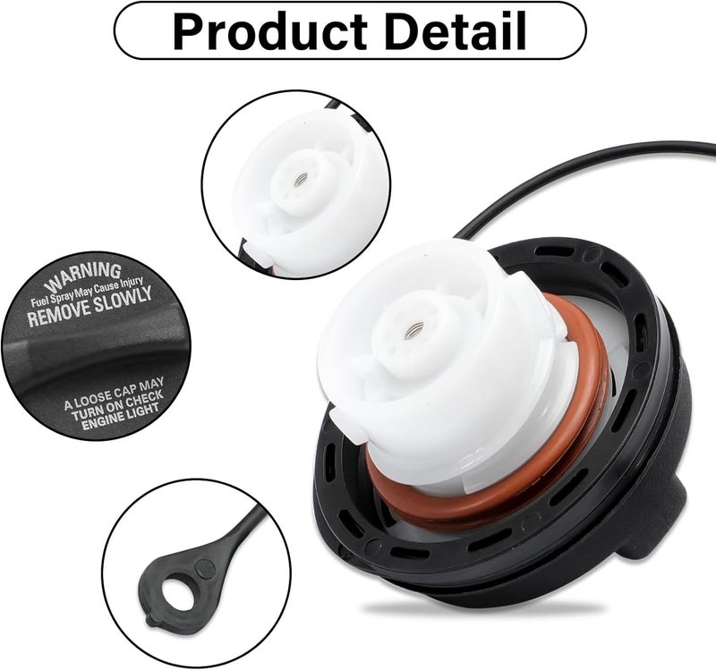 TESHITVLOG Fuel Cap, Gas Cap Replacement 42031AG000 Fits for 2009-2013 Subaru Forester, 2008 2019 2011 2012 Impreza WRX STI Automotive Replacement Fuel Tank Caps 42031FE060 Fuel Filler Cap Modern versatile shape - Image 3