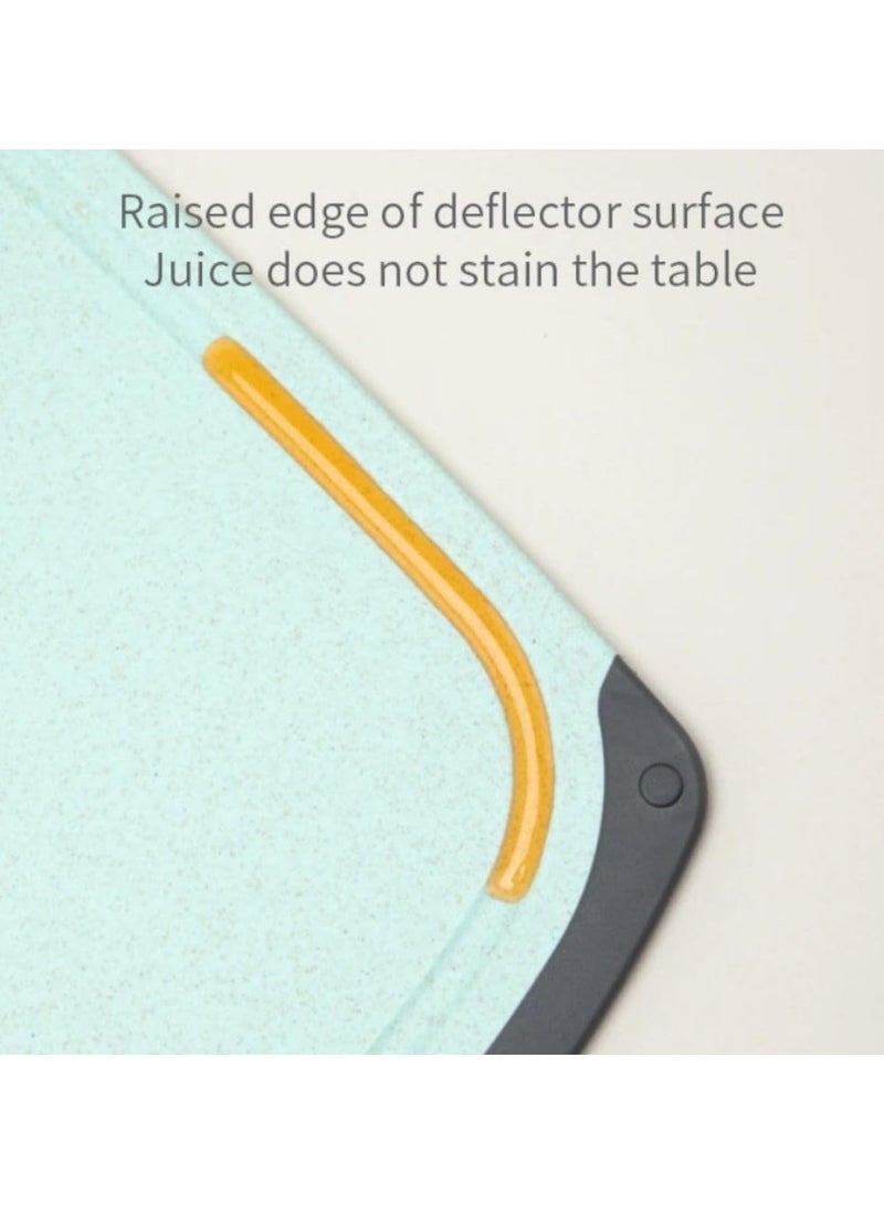 TEGRILO 3 PCS Chopping Board Set, BPA Free Multi Coloured Cutting Boards with Different Sizes and Non-Slip Handles, Deep Drip Juice Groove, Easy to Clean, Unique Gift for Cooks (multicolor) - Image 2