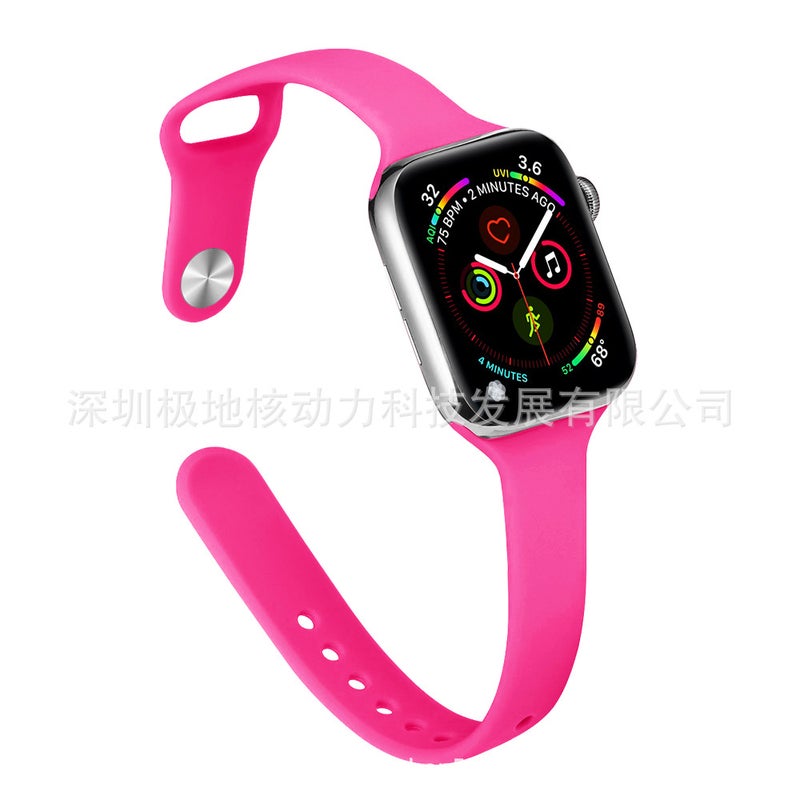 Tmall Sale For Applewatch Watch Band Slimming Silicone Watch Band Apple Watch Band S9Ultras8 - Image 4