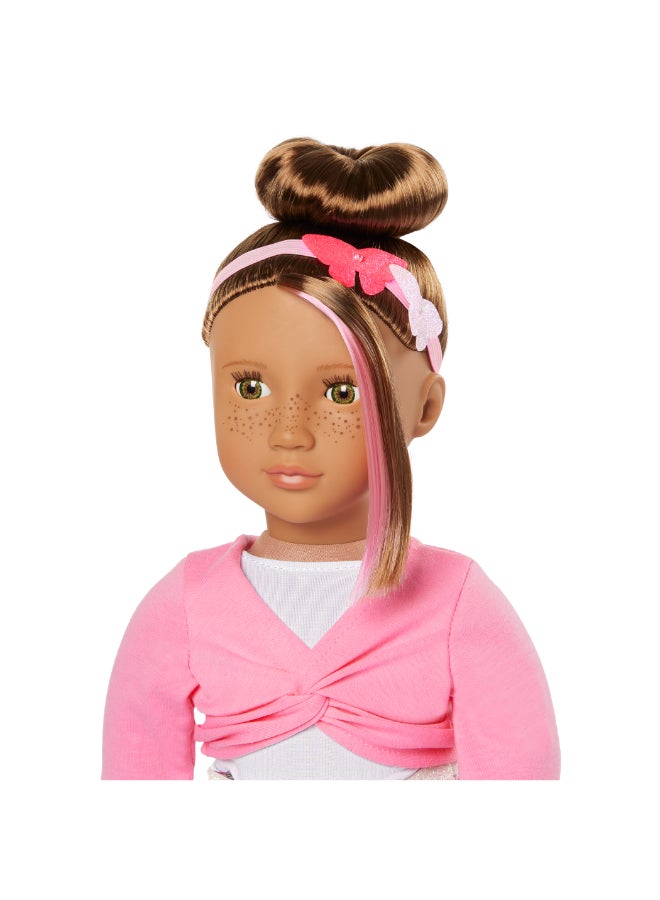 Our Generation Doll w/ Butterfly Ballet Outfit, Mika - Image 4