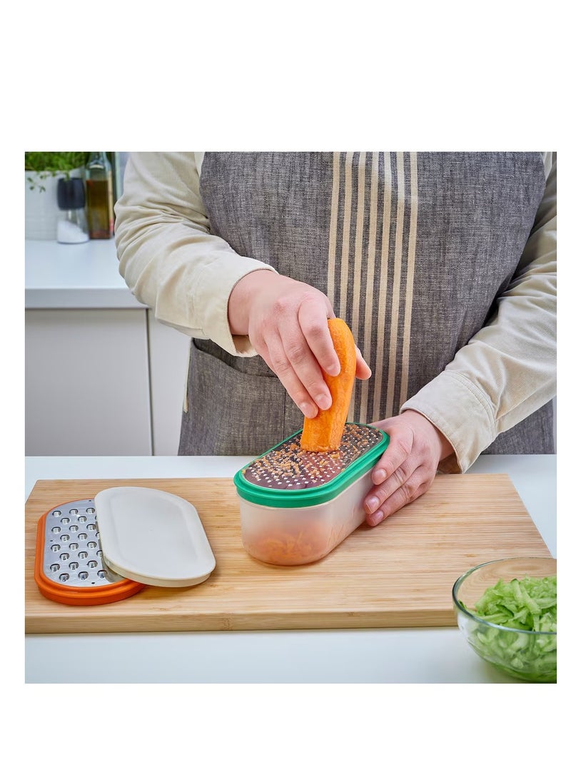 IKEA FRAKTA - Grater with Container Set of 4 Pieces Assorted Colors - Image 1