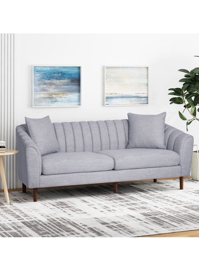 A to Z Furniture Natasha Contemporary Sofa Loveseat in Grey Color Contemporary Sofa Loveseat  - Image 1