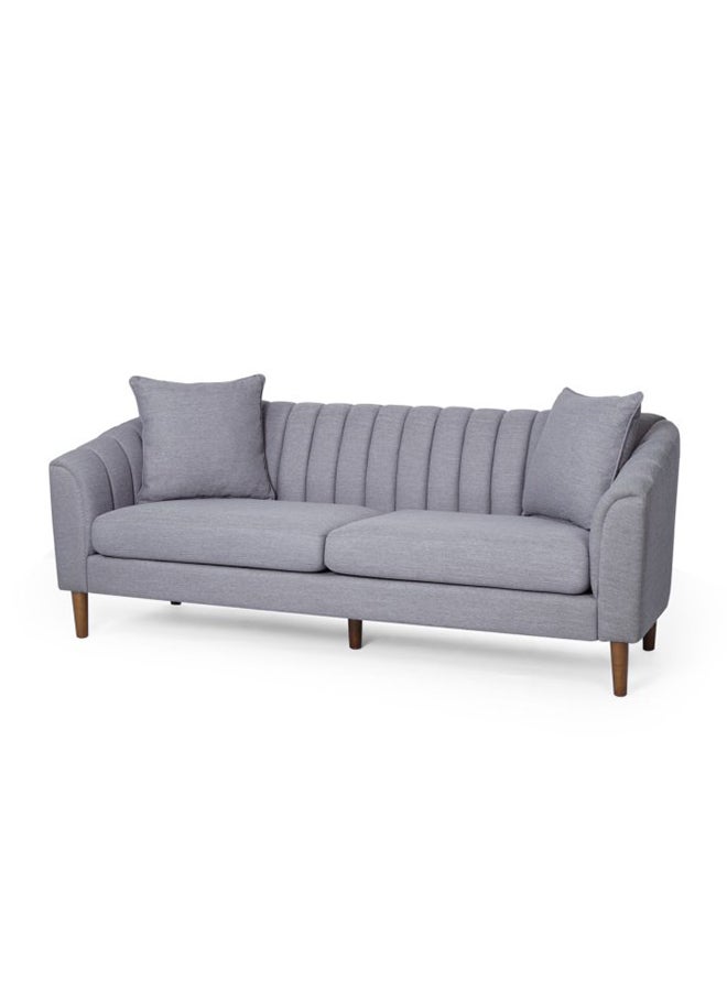 A to Z Furniture Natasha Contemporary Sofa Loveseat in Grey Color Contemporary Sofa Loveseat  - Image 2