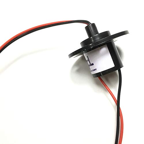 Taidacent 2 Wires 15A 20A 30A 40A 60A Slip Ring Collector Ring Rotary Electrical Contact (10A) - Image 4