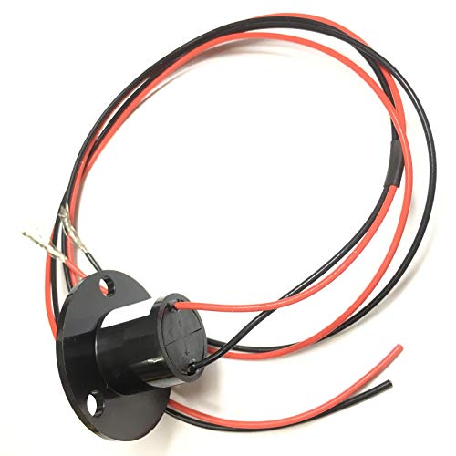 Taidacent 2 Wires 15A 20A 30A 40A 60A Slip Ring Collector Ring Rotary Electrical Contact (10A) - Image 1
