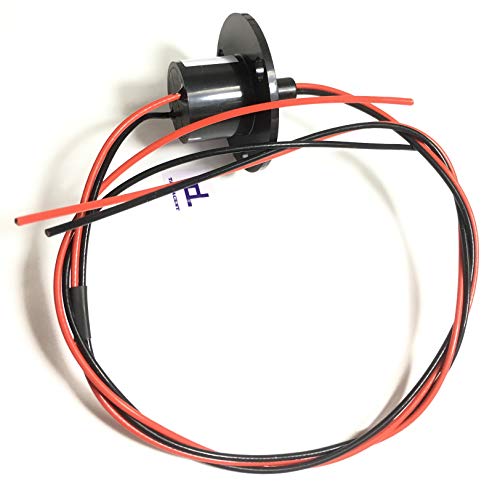Taidacent 2 Wires 15A 20A 30A 40A 60A Slip Ring Collector Ring Rotary Electrical Contact (10A) - Image 3