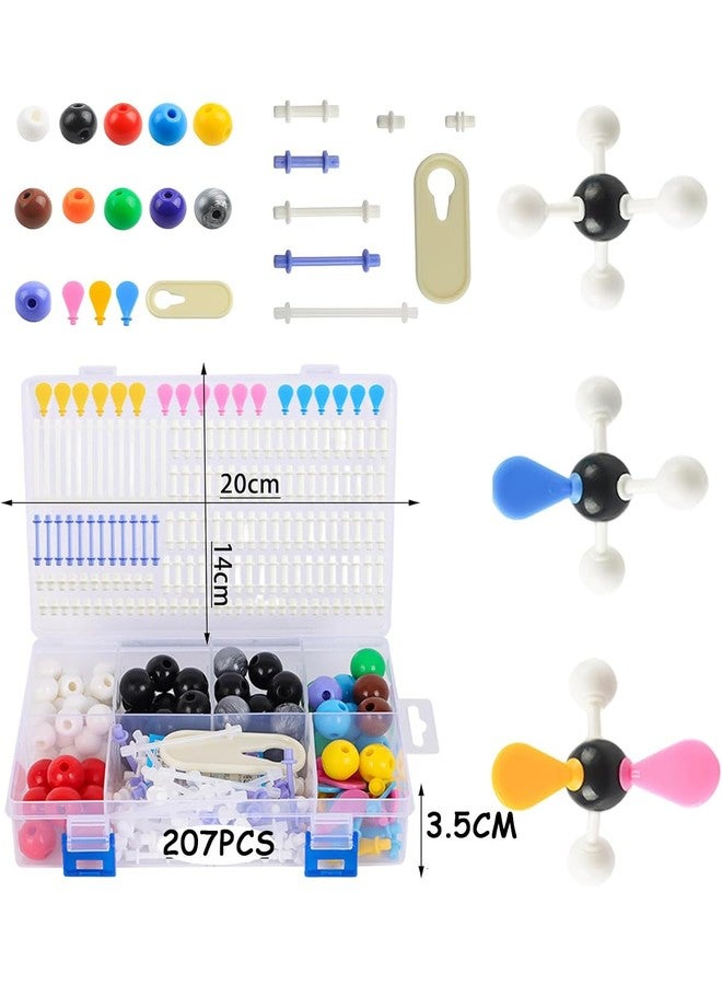 Vihaanta 207PCS Molecular Model Kit, Chemistry Lab Kit, Chemistry Molecular Structure Model for Chemistry Class, Science Kit for School Supplies, cience Kit for Kids School Supplies Organic Chemistry Learning - Image 2