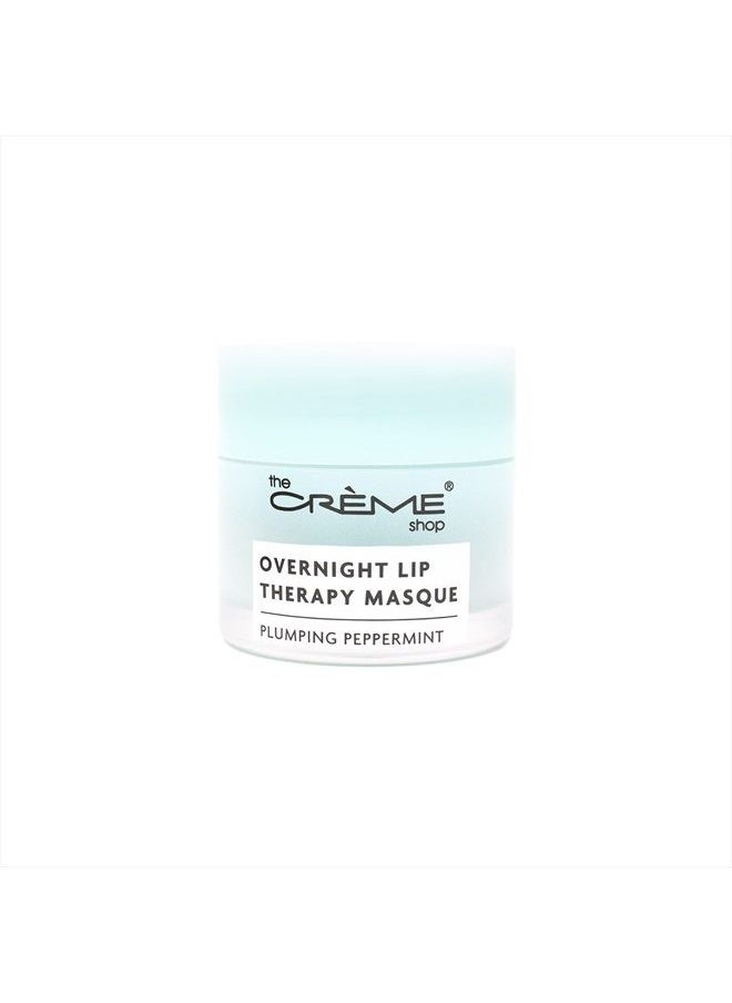 The Crème Shop Overnight Lip Therapy Masque, Collagen Lip Mask, Lip Mask Moisturizing, Korean Lip Mask, Lip Plumping Mask, Lip Sleeping Mask - Plumping Peppermint  - Image 2