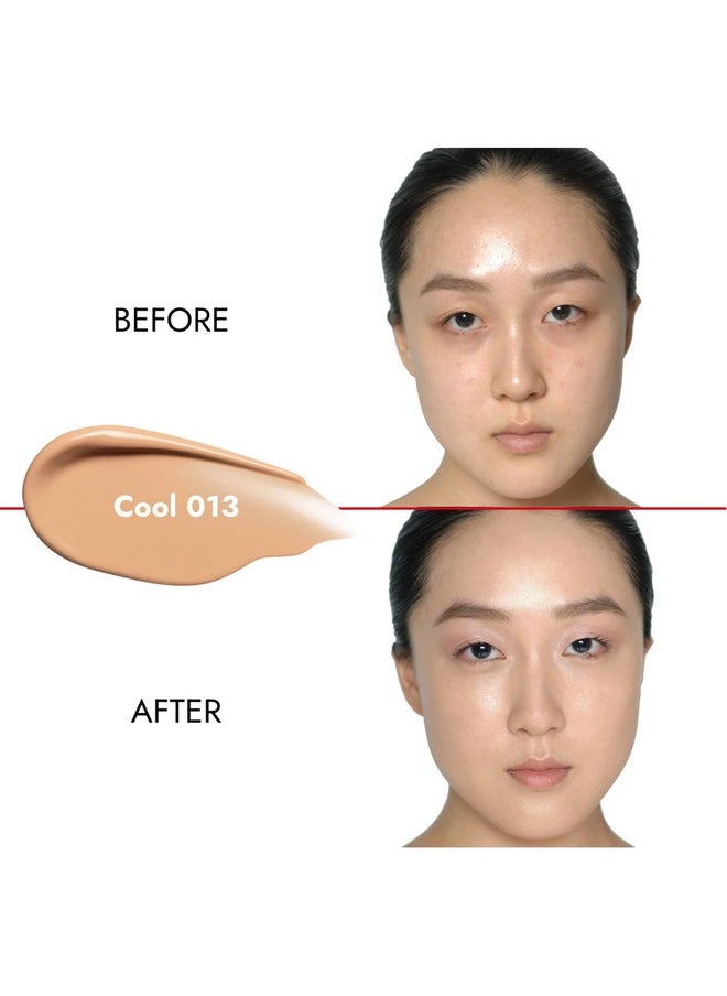 كوه جين دو كريم أساس مرطب وناعم بلمسة نهائية تشبه البشرة من Radiant Perfection: خالي من العيوب، تطابق مثالي للون البشرة، تغطية قابلة للبناء، وأناقة نباتية، كول 013، 0.71 أونصة.  - Image 3