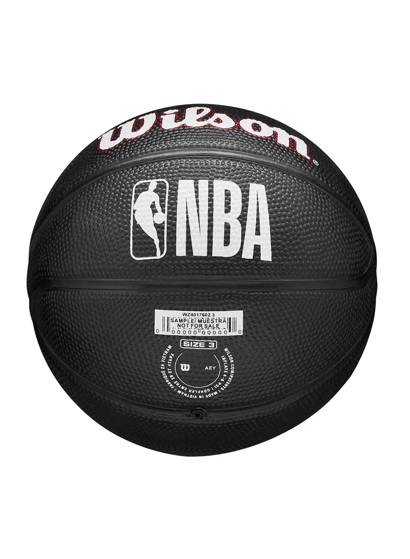 Wilson NBA Team Tribute Mini Chicago Bulls - Size 3 (mini ball) - Black