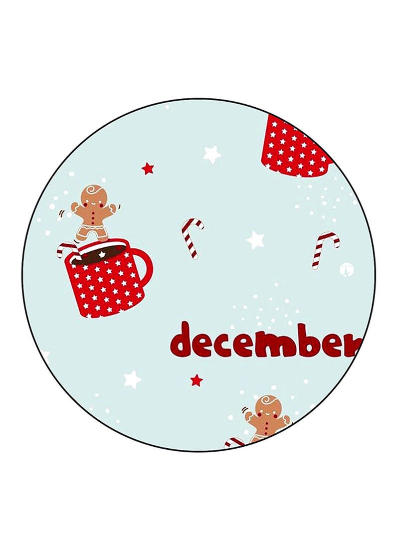 RKN English Phrases Printed Fridge Magnet Round  Multicolour - Image 1