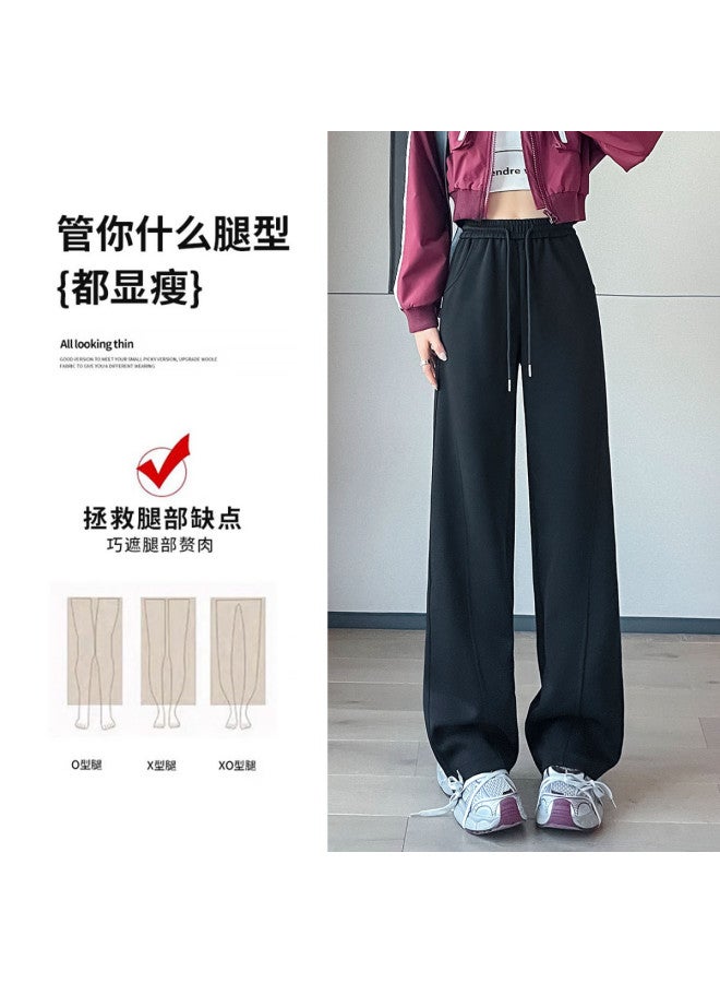 Hstyle Slim-fit Banana Wide-leg Pants For Women - 2025 Spring/fall Collection, Optional Extended Length, Loose Comfortable Athletic Tapered Pants, Slimming & Versatile Casual Trousers - Image 4