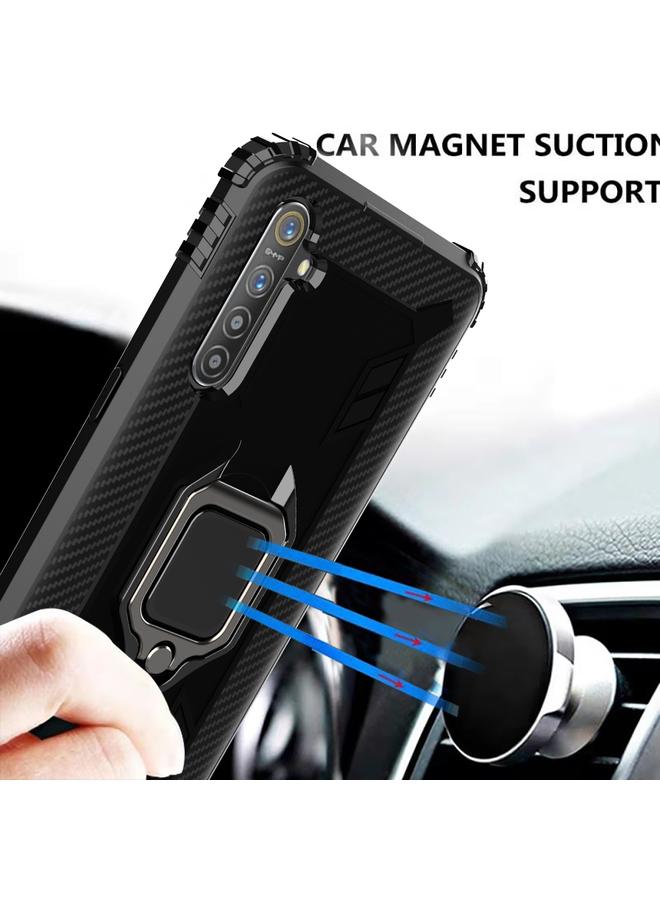 S-TOP Case For Huawei P30 Pro Carbon Fiber Protective Case with 360 Degree Rotating Ring Holder - Image 3