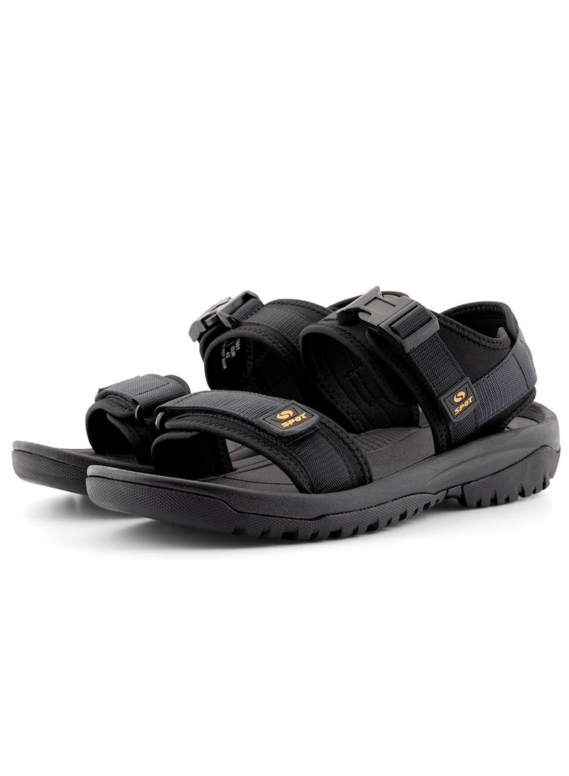spot صندل سبوت للرجال | صندل أنيق ومريح للرجال | SS 1961 أسود - Image 2