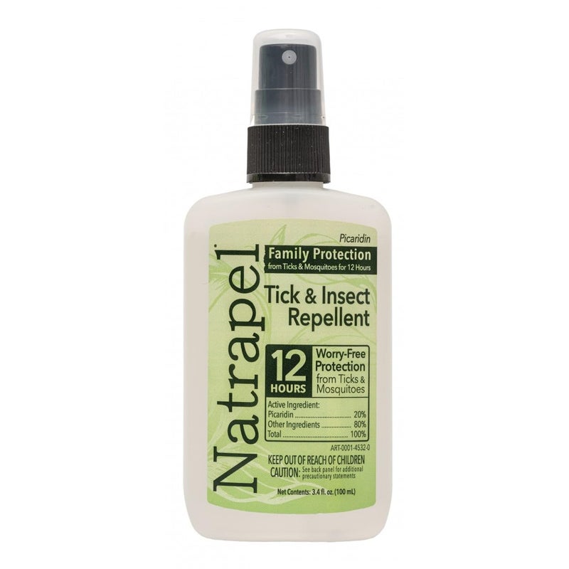 Natrapel Picaridin Insect Repellent 3.4 oz Pump Spray â€“ 12 Hour Bug Repellent Repels Mosquitoes, Ticks and More