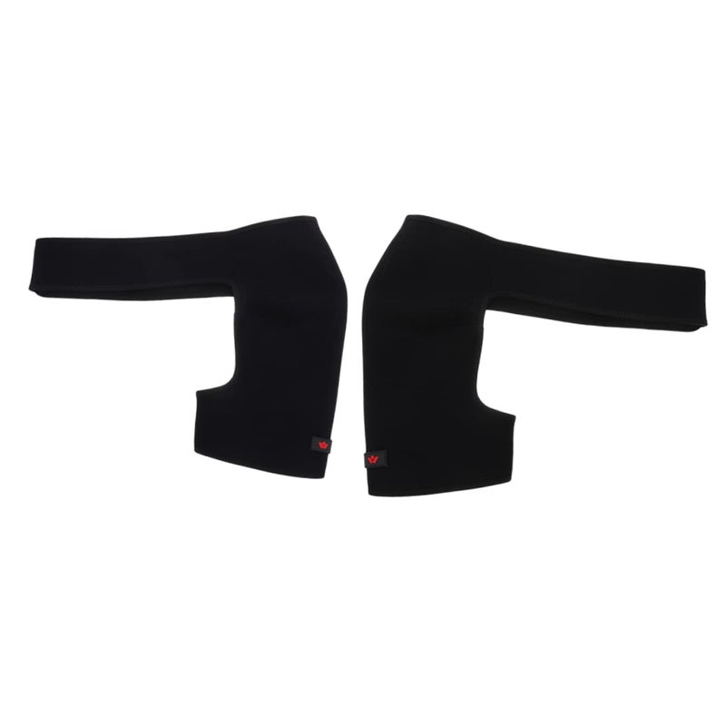 Adjustable Shoulder Support Brace For Women And Men 2 Pack Black For Fitness Yoga Running - Image 2