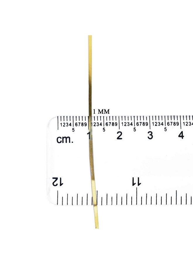 Embroiderymaterial Metallic Strip Mukaish Metal Thread for Craft and Embroidery 1 Roll (Gold, 1MM, 100 Mtrs) - Image 2