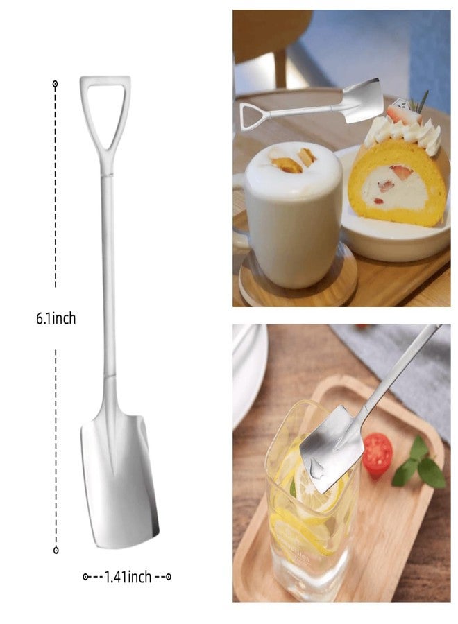 KKpxafl 25 Pack Dessert Spoon Stainless Steel Spoons Ice Cream Fruit Spoon for Home Restaurant,Kitchen (Reusable) - Image 2