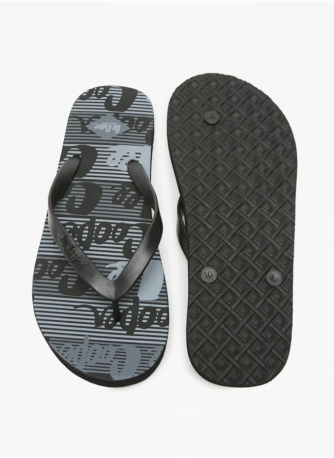 Lee Cooper Mens' All-Over Print Flip Flops