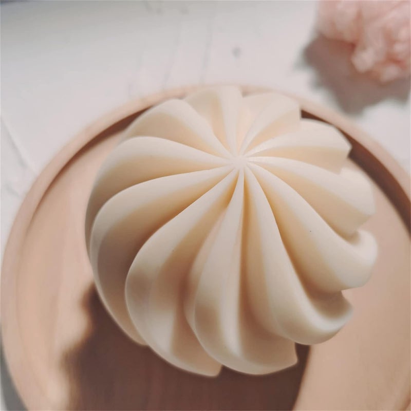 FirstTry Spinning Ball Candle Mold I 3D Geometric Sphere Spiral Round Silicone Epoxy Mould I for DIY Handmade Ornament, Cake Décor, Aromatherapy, Soap, Resin Art Craft Making, Home Party Decoration - Image 4