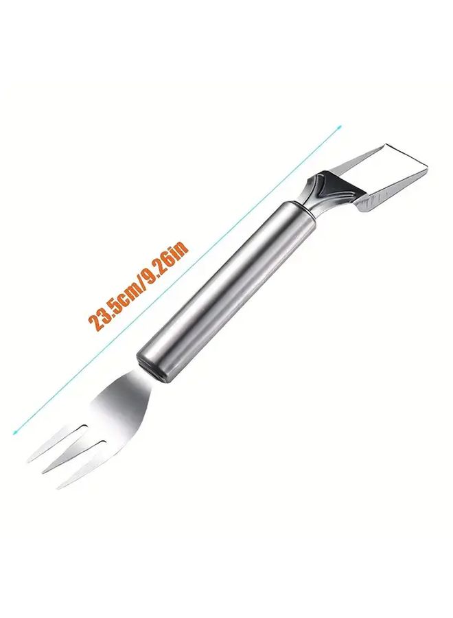 2 in 1 Stainless Steel Watermelon Slicer and Fork Dual Purpose Fruit Cutter for Kitchen - Image 3