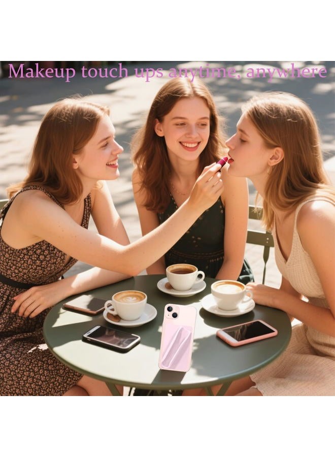 Rookii Lipstick Holder Phone Case,Silicone Holder with Lipgloss Holder for Phone Case with Lipgloss Holder, Adhesive Lip Gloss Balm Phone Card Holder for iPhone and Android, white, Fashion - Image 4