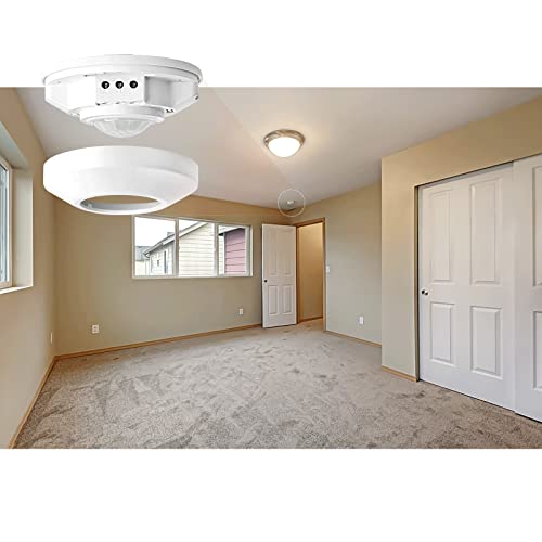RAYZEEK Ceiling Mount 360 degree PIR Occupancy Motion Sensor,2200W,110-265V,8-12M High Sensitive HardWired Occupancy Sensor Detector, Commercial/Residential,Up to 1600 sq.ft(10A,Neutral Wire Required) - Image 5