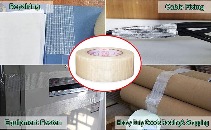 ISAN ™ Filament Tape Cross Fiber 48mm (2" Approx) Width X 25m Length (1 Pc.) - Image 4