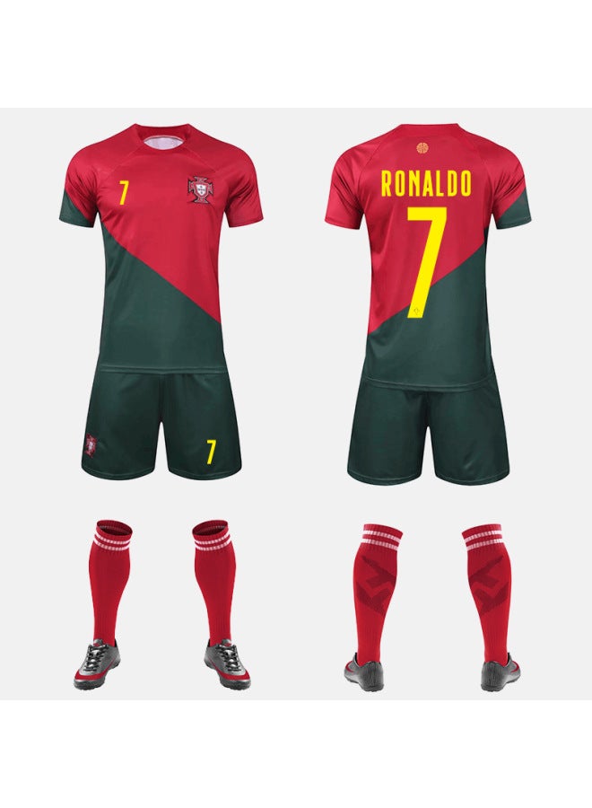 2324 Saudi Arabia Riyadh Victory Team Ronaldo Jersey No.7 Football Uniform Suit Men's Football Uniform Club Seal