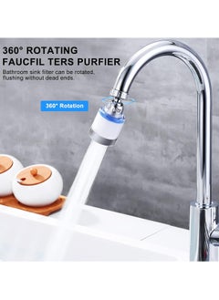 GoodTool Sink Filter Water Faucet Water Sink Filter Universal 360 Degree Rotating Water Filter with 5 Cartridges Remove Heavy Metals and Hard for Kitchen and Bathroom  - Image 4