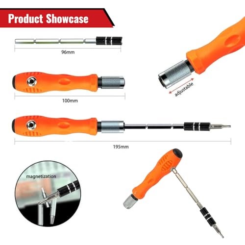Jig-Tik Tool Kit & Screwdriver and Socket Set Multi Purpose Combination Tool Case Precision Socket Set (32 IN 1) - Image 3