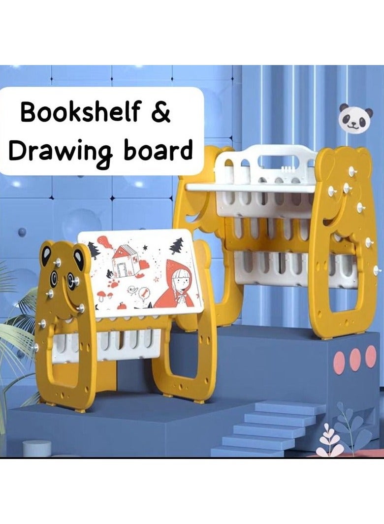 general Multifunctional Children′s Storage Bookshelf Children′s Study Desk Children′s Drawing Board - Image 2
