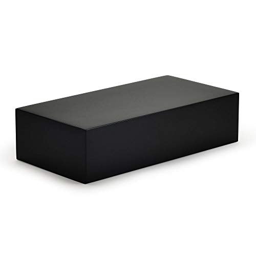 Oirlv Solid Wood Minimalism Style Jewelry Display Stand Showcase Jewelry Organizer Black Square Holder SM05305 - Image 1