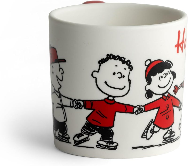 DaySpring  Peanuts  Happiness And Cheer Ceramic Mug 14oz Red - Image 2