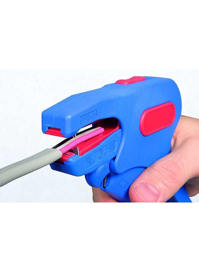 Weicon Wire Stripper No. 7-F For Flat Cable, Stripping From 0.75 - 4.0 Mm² (18-11 Awg), Wire Stripper With Side Cutter Up To 3.0 Mm, Tuv, Red  Blue - Image 5