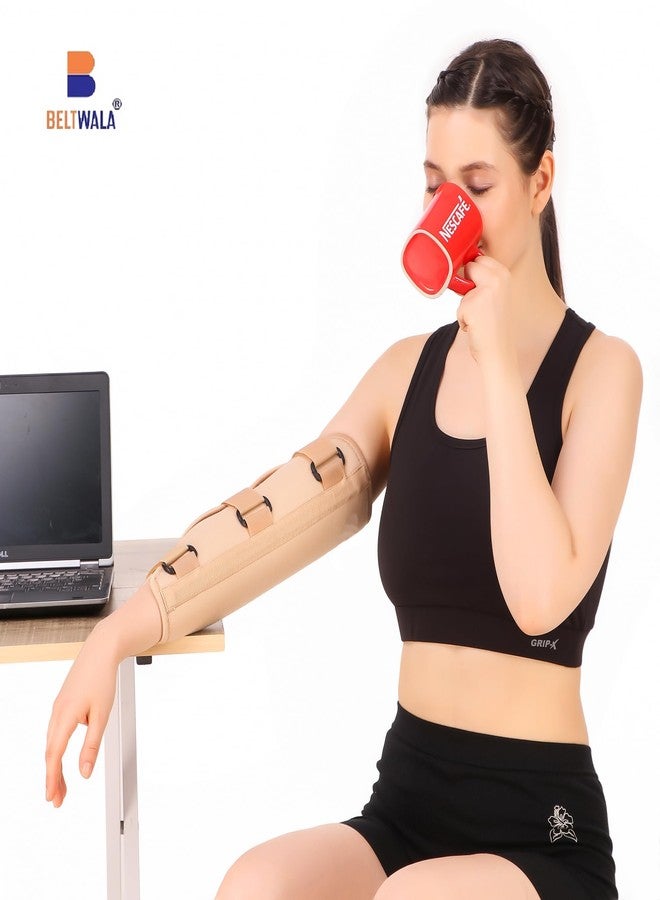 BELTWALA Elbow Brace Arm Immobilizer Splint for Kids | Cotton Elbow Support Stabilizer with Aluminum Strips for Fracture, Sprains, Dislocation & Arthritis Pain Relief | Adjustable & Lightweight - Image 3