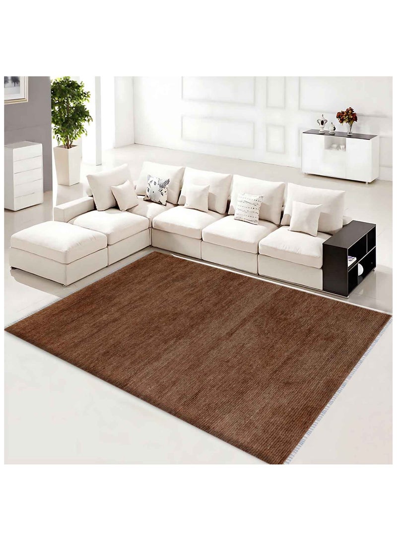 HERITAGE -WOOL RUG- 150X230 CMS- BROWN - Image 1
