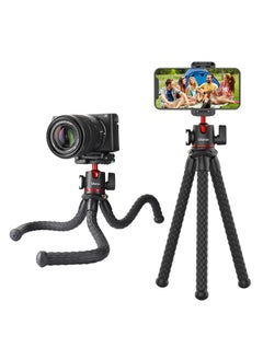 Ulanzi ULANZI MT-33 Phone Tripod, Mini Flexible Tripod with Cold Shoe & Universal Clip, 1/4'' Screw for Magic Arm, Multifunctional Octopus Camera Tripod for Mobile Phone/Action camera, Lightweight for Travel  - Image 1