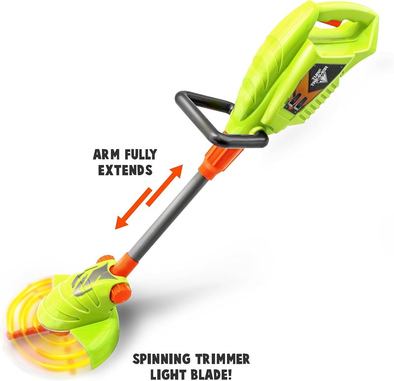 Lanard Tuff Tools: Weed Trimmer - Kids Lights & Sound Toy, Mega Yard Tool, Realistic Action Yard Work Toy, Battery Powered, Ages 3+ - Image 3