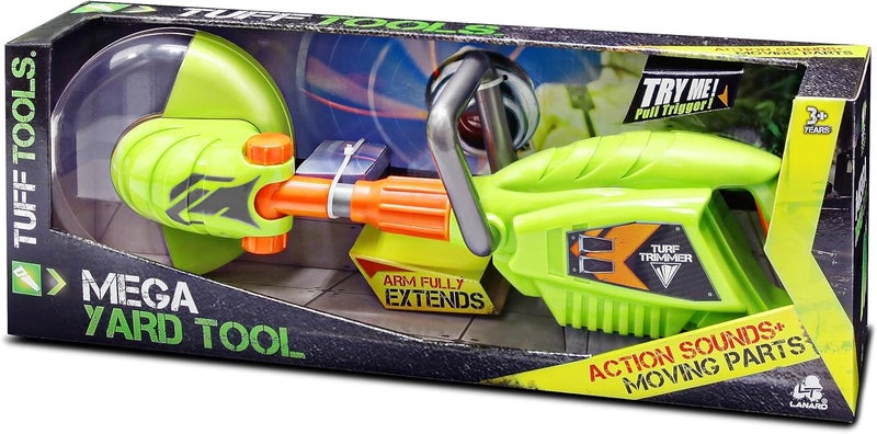 Lanard Tuff Tools: Weed Trimmer - Kids Lights & Sound Toy, Mega Yard Tool, Realistic Action Yard Work Toy, Battery Powered, Ages 3+ - Image 4