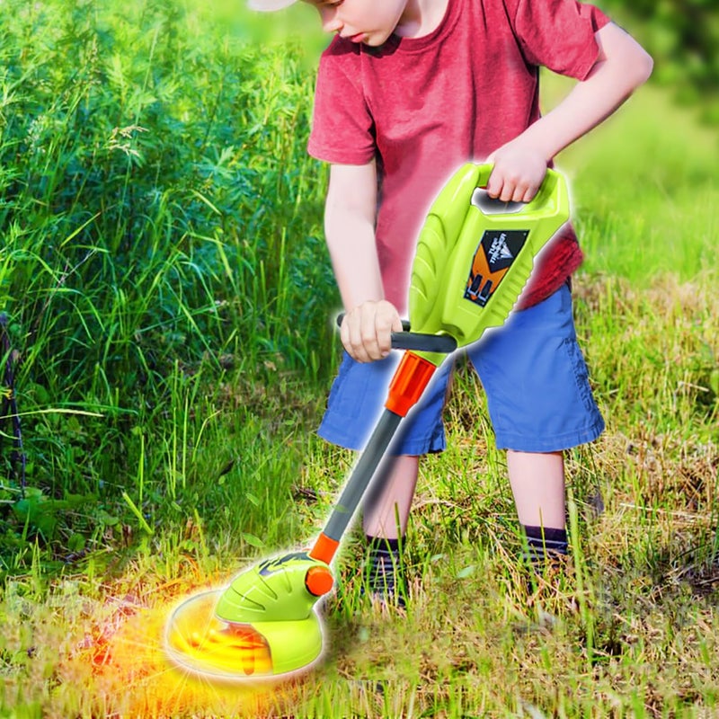 Lanard Tuff Tools: Weed Trimmer - Kids Lights & Sound Toy, Mega Yard Tool, Realistic Action Yard Work Toy, Battery Powered, Ages 3+ - Image 2