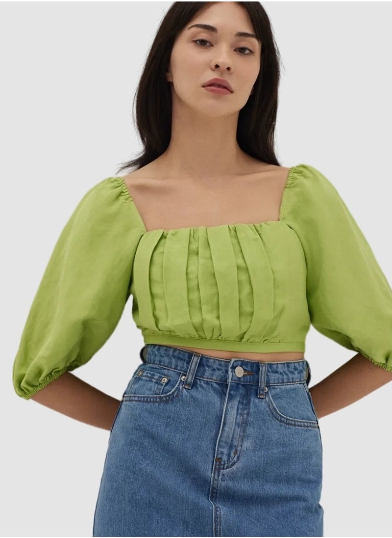 STYCHED - Jakarta Apple Green Top - Image 1